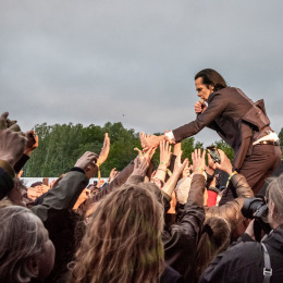 Nick Cave var et af hovednavnene og spillede torsdag aften på Northside i Århus